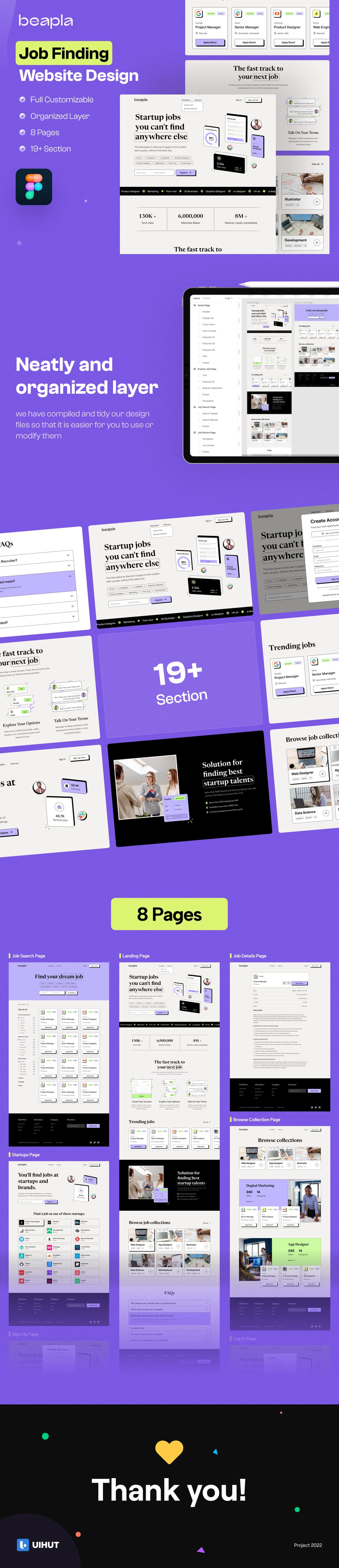 Job Finding UI Design Template